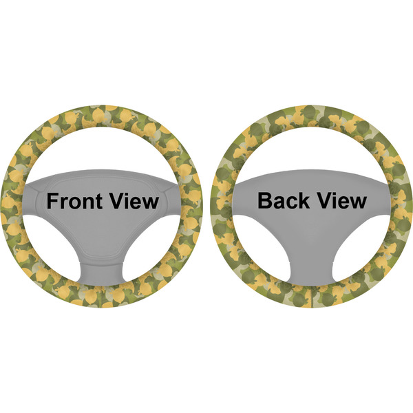 Rubber Duckie Camo Steering Wheel Cover- Front and Back