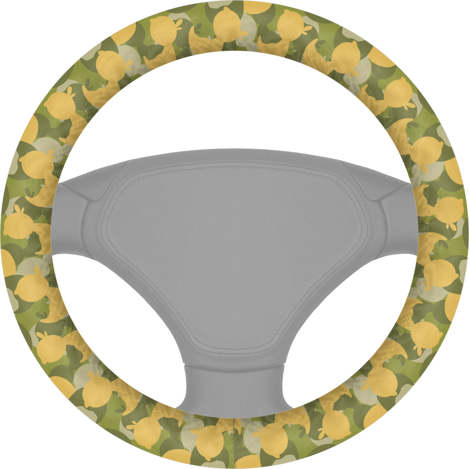 Rubber Duckie Camo Steering Wheel Cover (Personalized) YouCustomizeIt