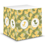 Rubber Duckie Camo Sticky Note Cube (Personalized)