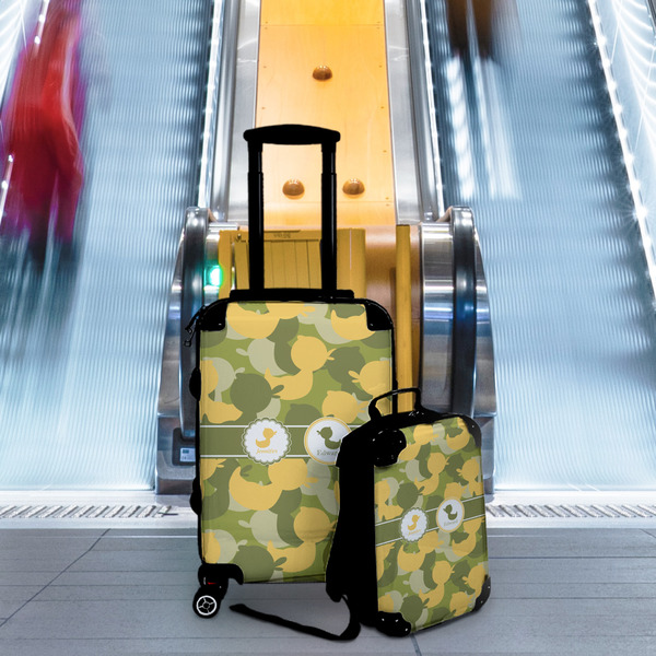Rubber Duckie Camo Suitcase Set 4 - IN CONTEXT