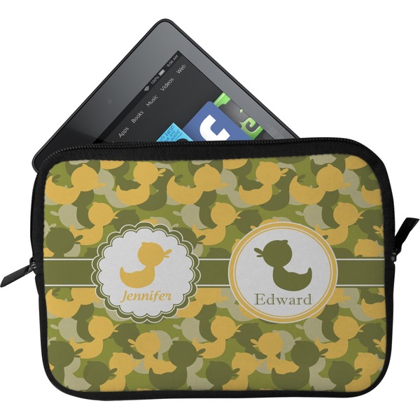 Custom Rubber Duckie Camo Tablet Case / Sleeve - Small (Personalized)