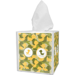 Rubber Duckie Camo Tissue Box Cover (Personalized)