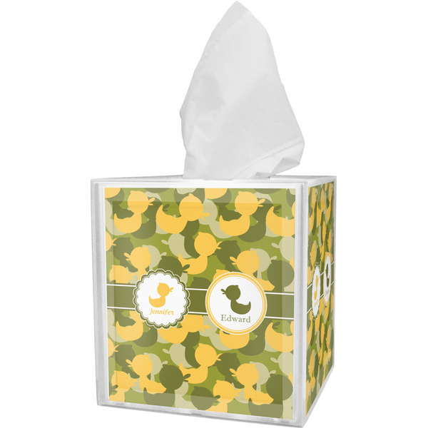 Custom Rubber Duckie Camo Tissue Box Cover (Personalized)