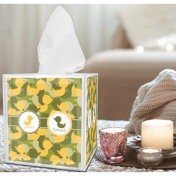Rubber Duckie Camo Tissue Box - LIFESTYLE