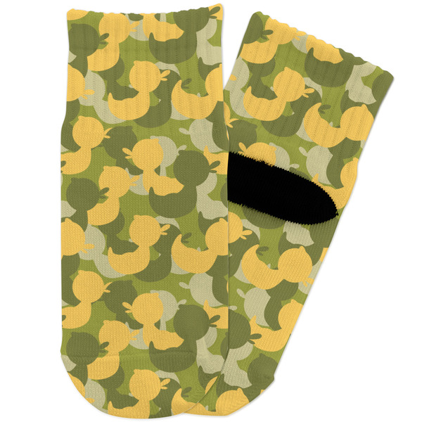 Custom Rubber Duckie Camo Toddler Ankle Socks