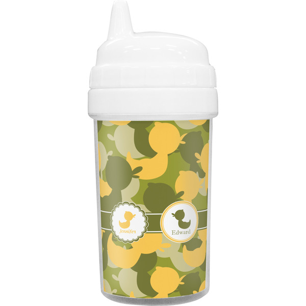 Custom Rubber Duckie Camo Toddler Sippy Cup (Personalized)