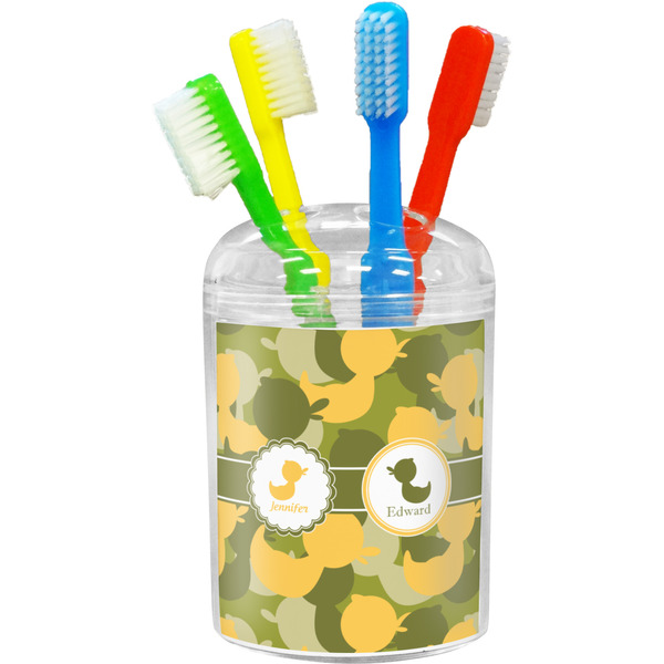 Custom Rubber Duckie Camo Toothbrush Holder (Personalized)
