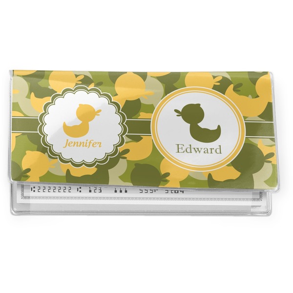 Custom Rubber Duckie Camo Vinyl Checkbook Cover (Personalized)