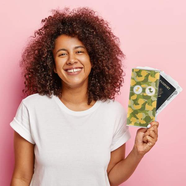 Rubber Duckie Camo Vinyl Document Holder - LIFESTYLE