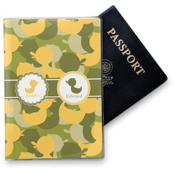 Rubber Duckie Camo Vinyl Passport Holder (Personalized)