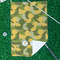 Rubber Duckie Camo Waffle Weave Golf Towel - In Context