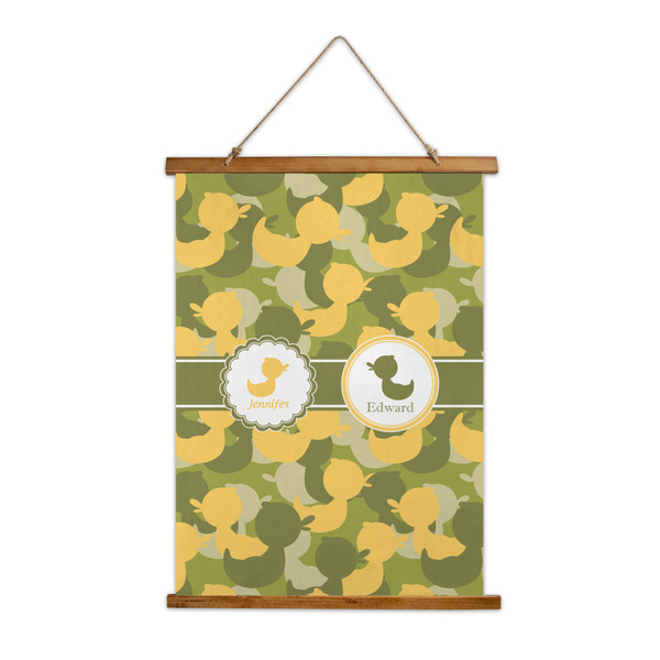 Custom Rubber Duckie Camo Wall Hanging Tapestry (Personalized)