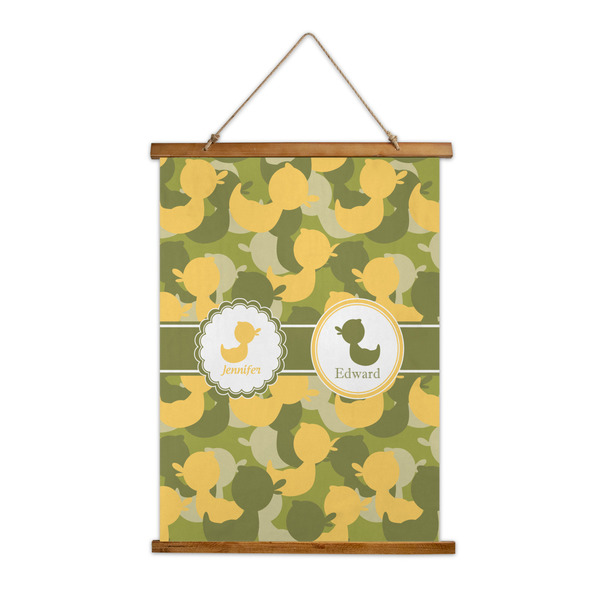Custom Rubber Duckie Camo Wall Hanging Tapestry (Personalized)