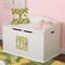 Rubber Duckie Camo Wall Monogram on Toy Chest