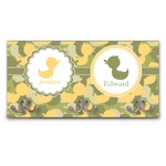 Rubber Duckie Camo Wall Mounted Coat Rack (Personalized)