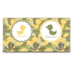 Rubber Duckie Camo Wall Mounted Coat Rack (Personalized)