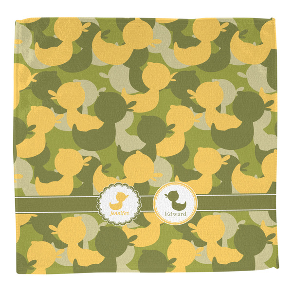 Rubber Duckie Camo Washcloth - Front - No Soap