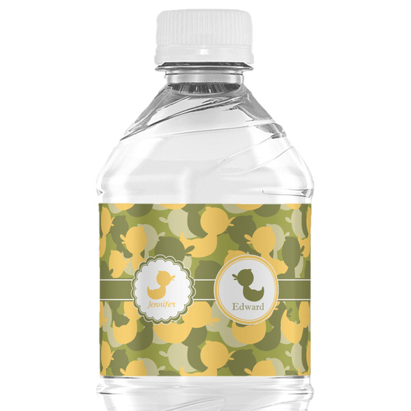 Custom Rubber Duckie Camo Water Bottle Labels - Custom Sized (Personalized)