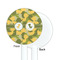 Rubber Duckie Camo White Plastic 5.5" Stir Stick - Single Sided - Round - Front & Back