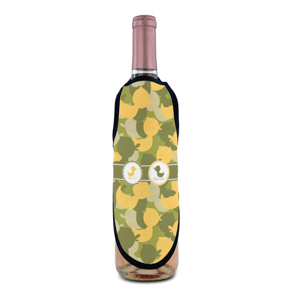 Rubber Duckie Camo Wine Bottle Apron - IN CONTEXT