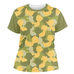 Rubber Duckie Camo Women's Crew T-Shirt - Large