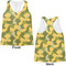 Rubber Duckie Camo Womens Racerback Tank Tops - Medium - Front and Back