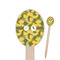 Rubber Duckie Camo Wooden Food Pick - Oval - Closeup