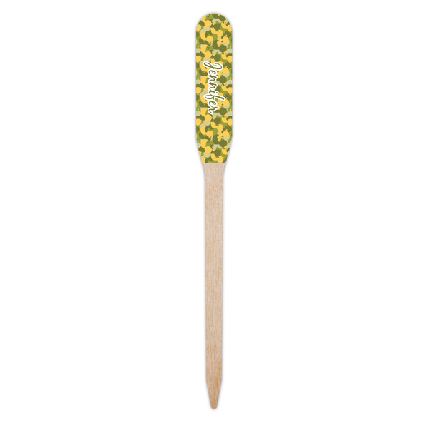 Rubber Duckie Camo Wooden Food Pick - Paddle - Single Pick