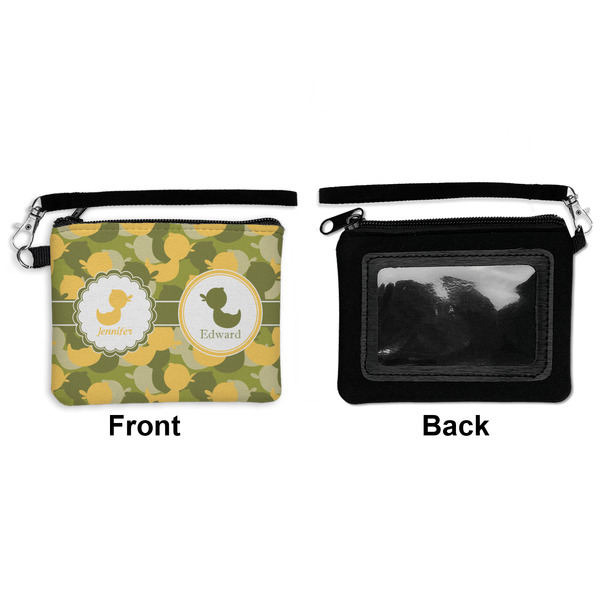 Rubber Duckie Camo Wristlet ID Cases - Front & Back