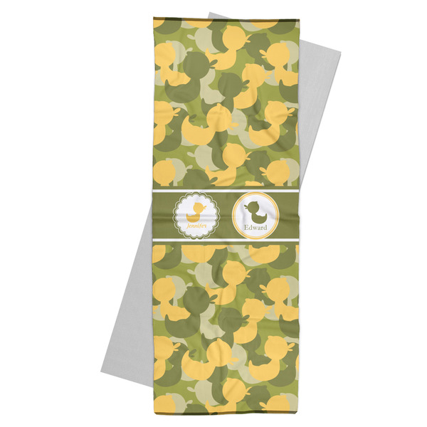 Custom Rubber Duckie Camo Yoga Mat Towel (Personalized)