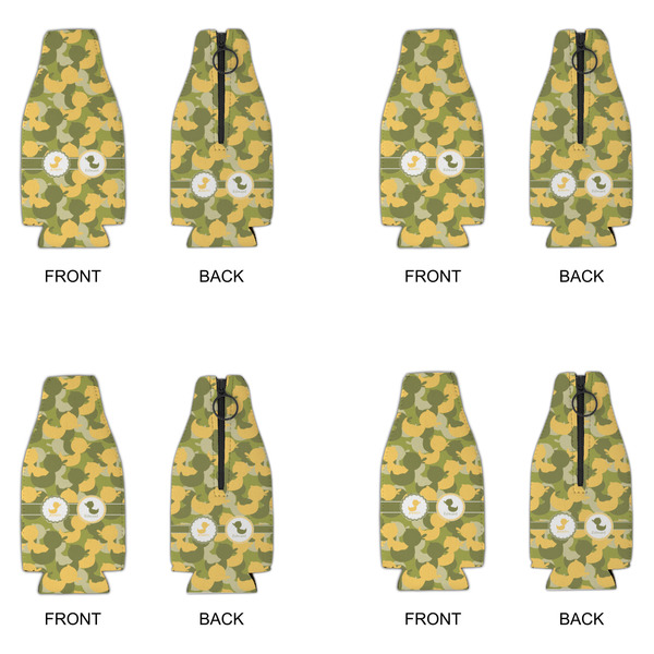 Rubber Duckie Camo Zipper Bottle Cooler - Set of 4 - APPROVAL
