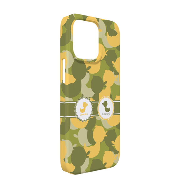 Custom Rubber Duckie Camo iPhone Case - Plastic - iPhone 13 (Personalized)