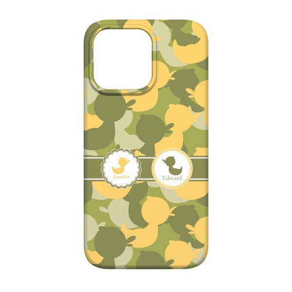 Rubber Duckie Camo iPhone 13 Case - Back