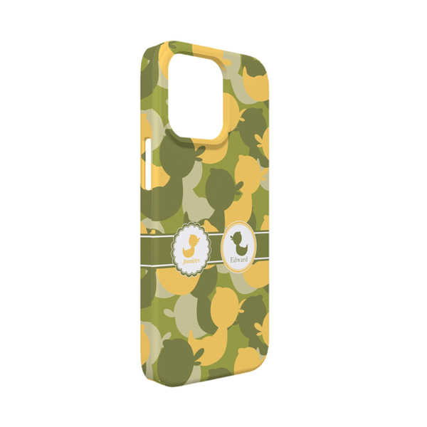 Custom Rubber Duckie Camo iPhone Case - Plastic - iPhone 13 Mini (Personalized)