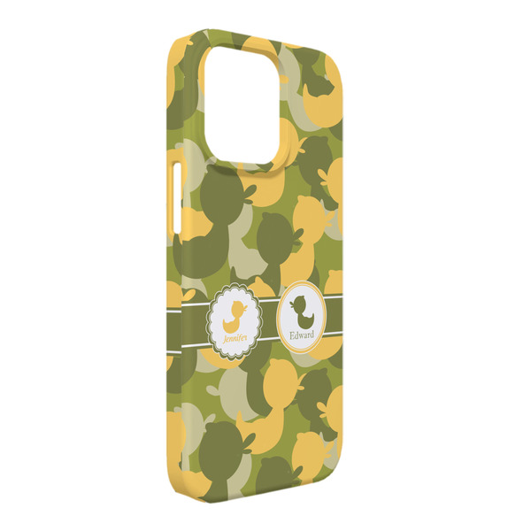 Custom Rubber Duckie Camo iPhone Case - Plastic - iPhone 13 Pro Max (Personalized)
