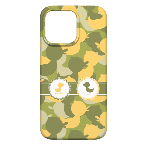 Rubber Duckie Camo iPhone 13 Pro Max Case - Back