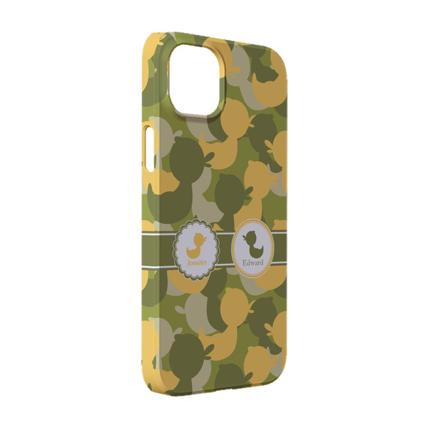 Custom Rubber Duckie Camo iPhone Case - Plastic - iPhone 14 (Personalized)