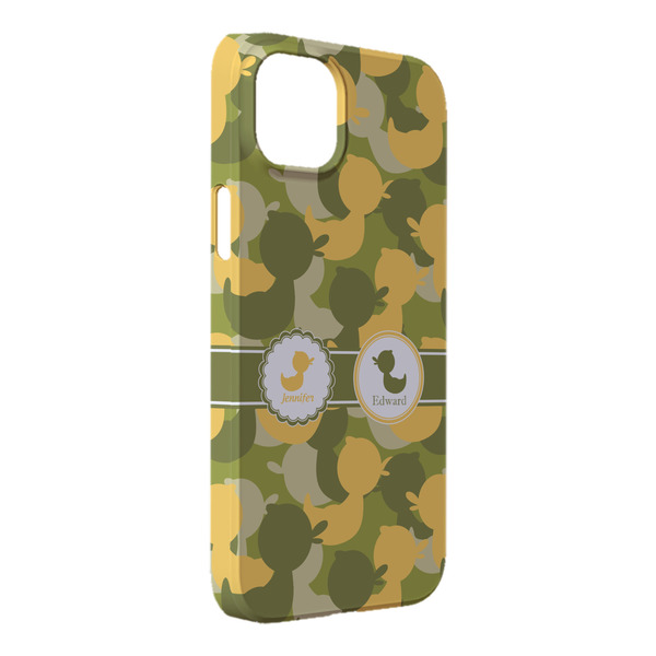 Custom Rubber Duckie Camo iPhone Case - Plastic - iPhone 14 Plus (Personalized)