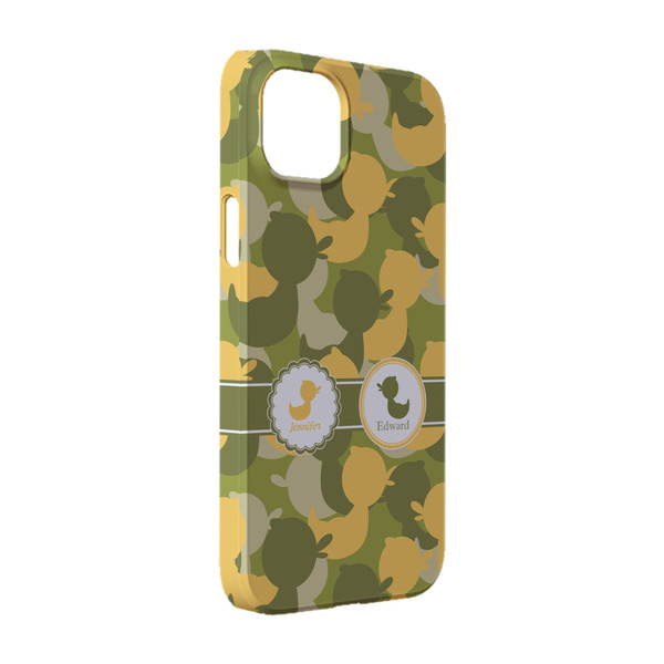 Custom Rubber Duckie Camo iPhone Case - Plastic - iPhone 14 Pro (Personalized)