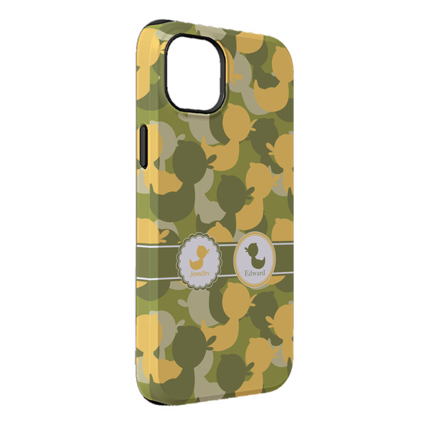 Custom Rubber Duckie Camo iPhone Case - Rubber Lined - iPhone 14 Pro Max (Personalized)