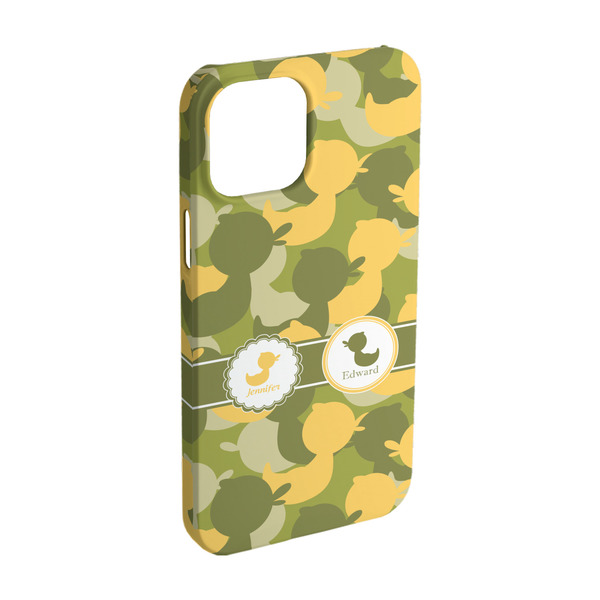 Custom Rubber Duckie Camo iPhone Case - Plastic - iPhone 15 (Personalized)