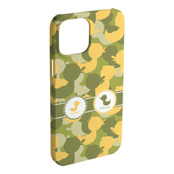 Rubber Duckie Camo iPhone Case - Plastic - iPhone 15 Plus (Personalized)