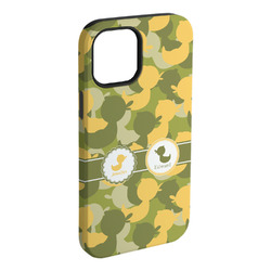 Rubber Duckie Camo iPhone Case - Rubber Lined - iPhone 15 Plus (Personalized)