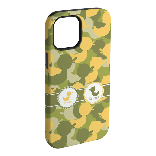Custom Rubber Duckie Camo iPhone Case - Rubber Lined (Personalized)