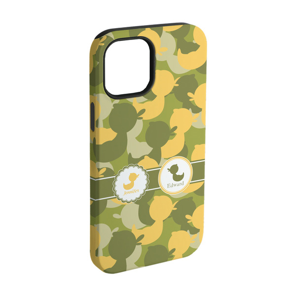 Custom Rubber Duckie Camo iPhone Case - Rubber Lined - iPhone 15 Pro (Personalized)