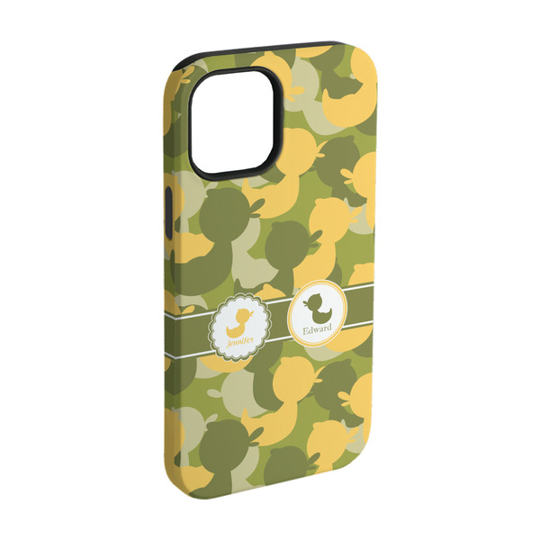 Custom Rubber Duckie Camo iPhone Case - Rubber Lined - iPhone 15 (Personalized)