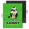 Cow Golfer 11x14 Wood Print - Front & Back View