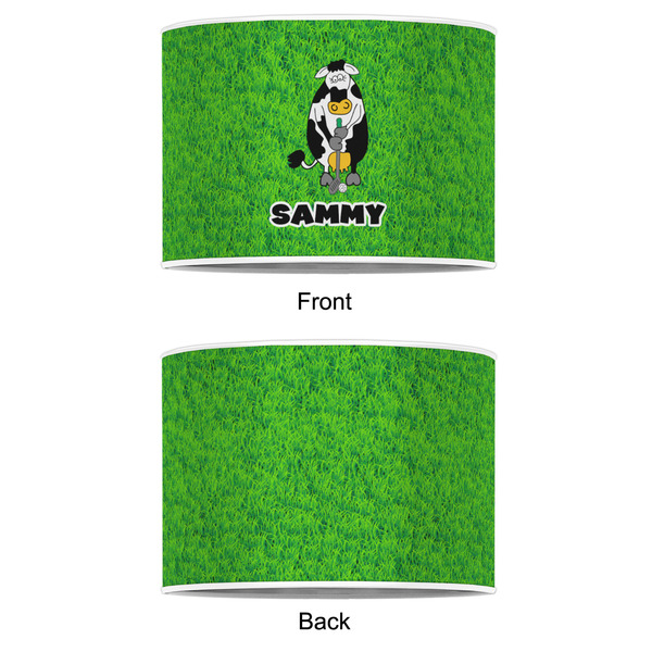 Cow Golfer 12" Drum Lampshade - APPROVAL (Poly Film)