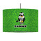 Cow Golfer 12" Drum Pendant Lamp - Fabric (Personalized)