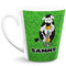 Cow Golfer 12 Oz Latte Mug - Front Full